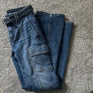 IWhite House Black Market High-Rise Cargo Bootcut